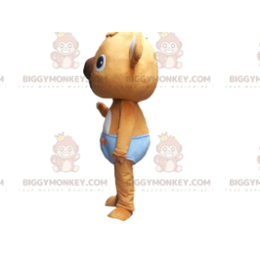 Costume de mascotte BIGGYMONKEY™ de koala marron avec un slip