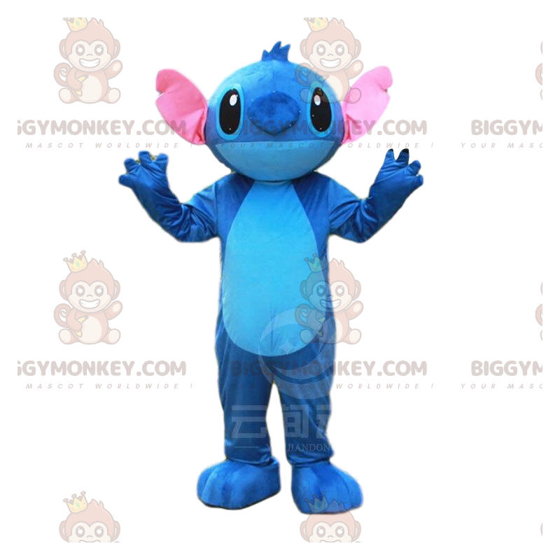 BIGGYMONKEY™ costume mascotte di Stitch, il Formato L (175-180 CM)