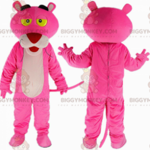 Berömd seriefigur BIGGYMONKEY™ Pink Panther Mascot-dräkt -