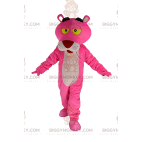 Beroemd stripfiguur BIGGYMONKEY™ Pink Panther-mascottekostuum -