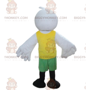 Schwarz-Weiß-Seevogel BIGGYMONKEY™ Maskottchen-Kostüm, Big