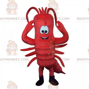 Costume de mascotte BIGGYMONKEY™ de homard rouge géant, costume