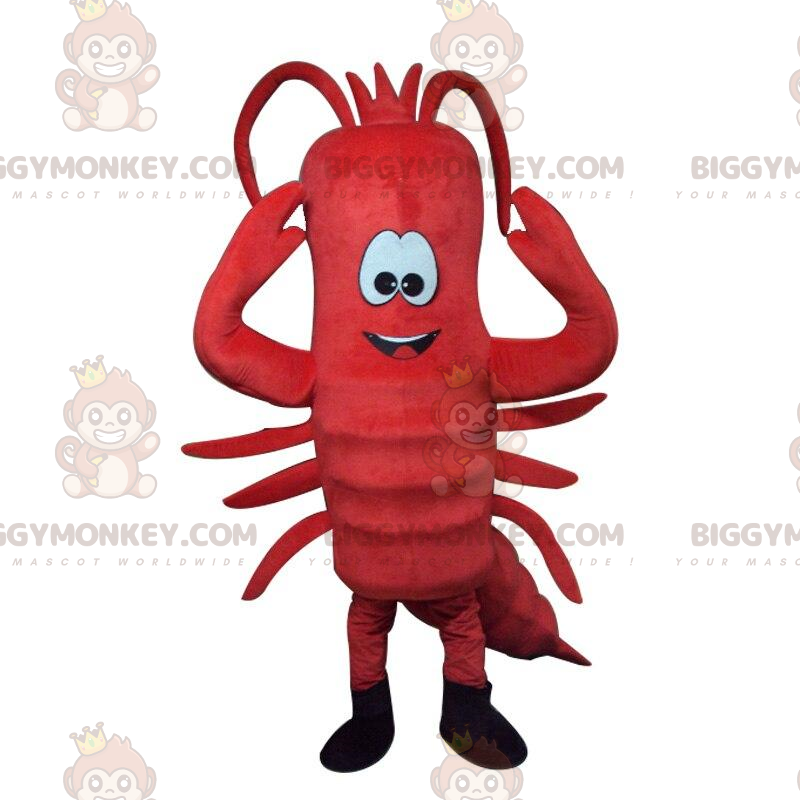 Costume da mascotte aragosta rossa gigante BIGGYMONKEY™