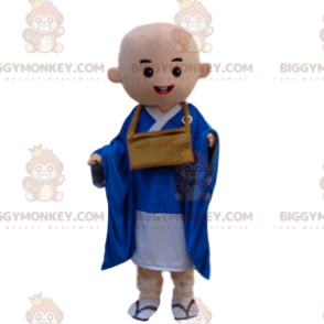 Costume de mascotte BIGGYMONKEY™ de moine bouddhiste chauve
