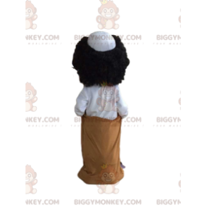Costume da mascotte ragazzo africano BIGGYMONKEY™, costume da