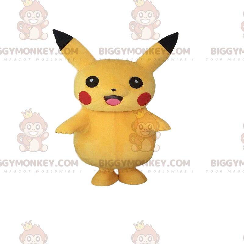 BIGGYMONKEY™ mascottekostuum van Pikachu, de beroemde gele