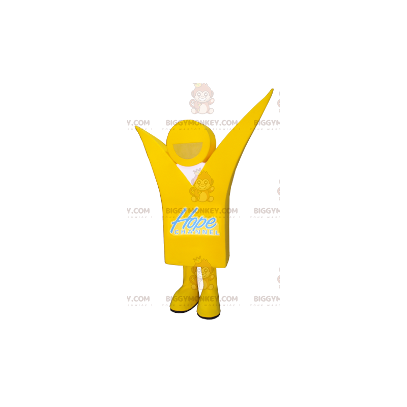 Fantasia de Mascote BIGGYMONKEY™ Homem Amarelo Sorridente –