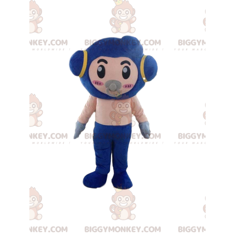 Fantasia de mascote de robô BIGGYMONKEY™ com chupeta, fantasia