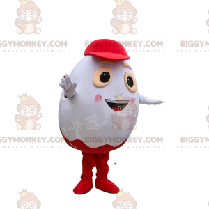 Traje de mascote BIGGYMONKEY™ de ovo Kinder, famoso ovo de