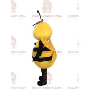 Στολή μασκότ BIGGYMONKEY™ κίτρινη και μαύρη μέλισσα, κοστούμι