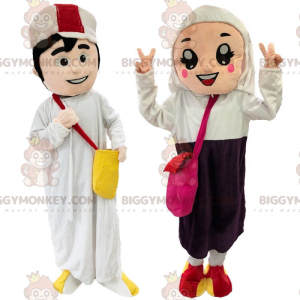 2 BIGGYMONKEY™s maskot, en orientalsk mand og kvinde, arabisk