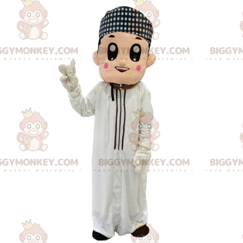 Costume da mascotte uomo orientale BIGGYMONKEY™, costume