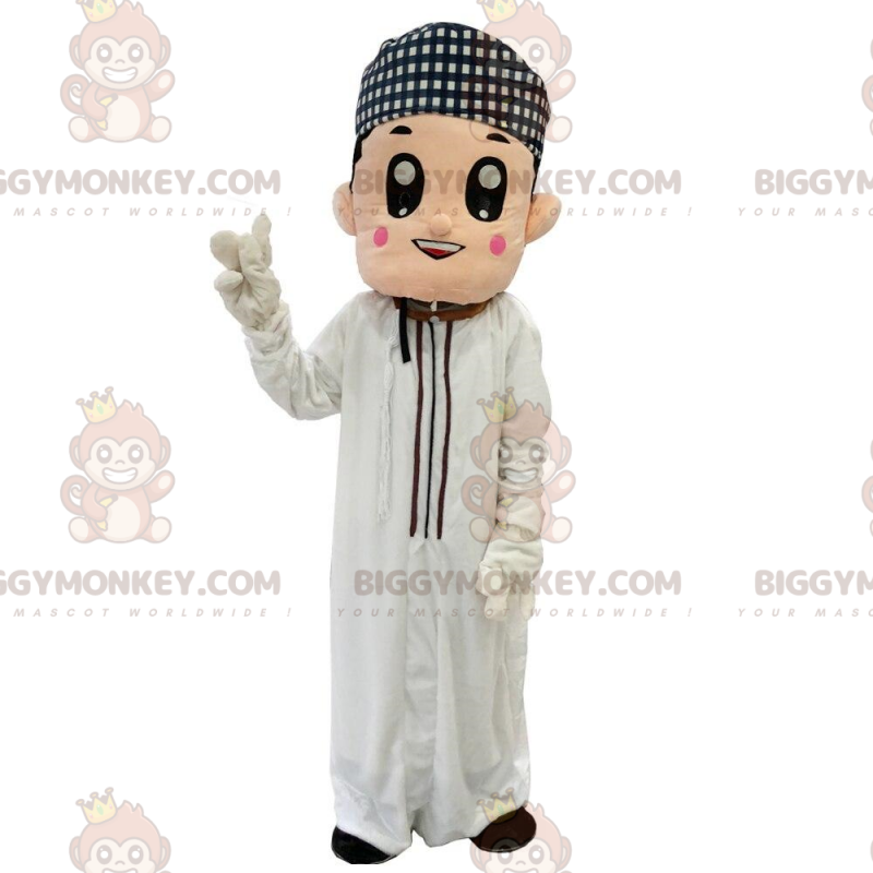 Costume de mascotte BIGGYMONKEY™ d'homme oriental, costume de