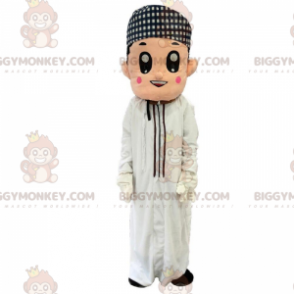 Traje de mascote de homem oriental BIGGYMONKEY™