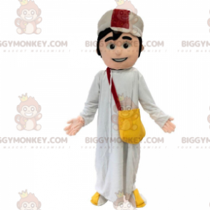 Traje de mascote de homem oriental BIGGYMONKEY™