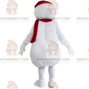 BIGGYMONKEY™ jättiläinen valkoinen lumiukon maskottiasu