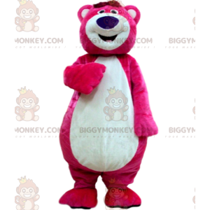 BIGGYMONKEY™ costume mascotte di Lotso, il cattivo orso rosa di