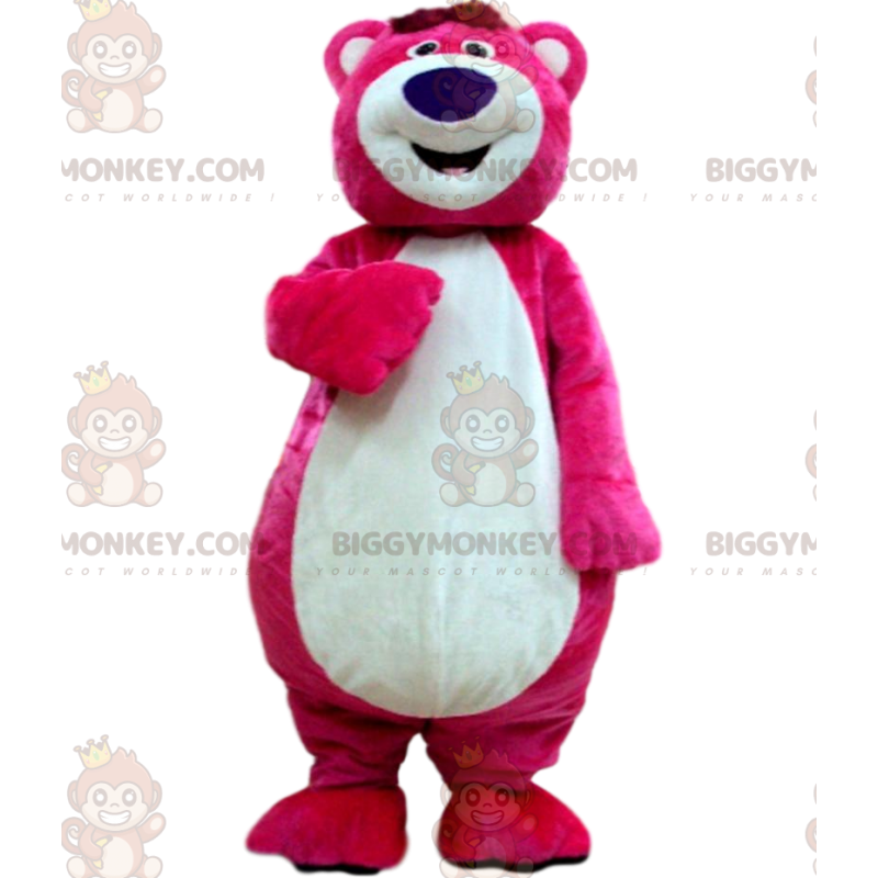 BIGGYMONKEY™ costume mascotte di Lotso, il cattivo orso rosa di