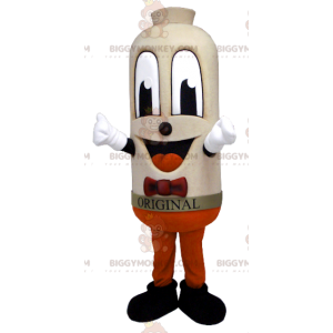 Smiling Big Beige Man Sausage BIGGYMONKEY™ Mascot Costume –