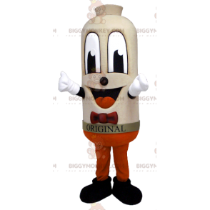 Smiling Big Beige Man Sausage BIGGYMONKEY™ Mascot Costume -