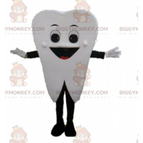 Costume de mascotte BIGGYMONKEY™ de dent blanche géante