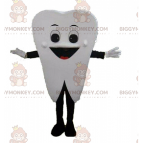 Giant white tooth BIGGYMONKEY™ mascot costume, tooth costume –