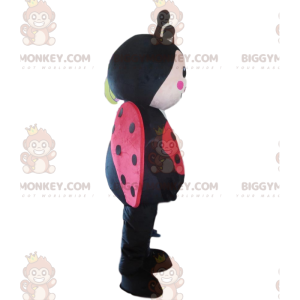 Costume de mascotte BIGGYMONKEY™ de coccinelle rouge et noire