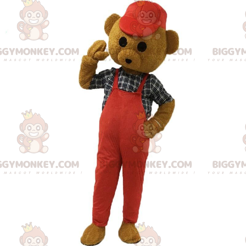 Traje de mascote de pelúcia marrom BIGGYMONKEY™ vestido de