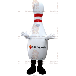 Disfraz de mascota Skittle gigante blanco y rojo BIGGYMONKEY™ -