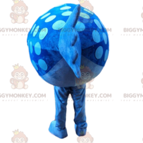 Costume da mascotte pesce azzurro BIGGYMONKEY™, grassoccio e