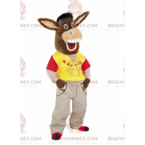 Jenny Brown Donkey BIGGYMONKEY™ maskotdräkt - BiggyMonkey maskot