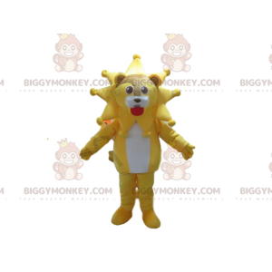 BIGGYMONKEY™ maskotdräkt av lejon med sin man i form av en