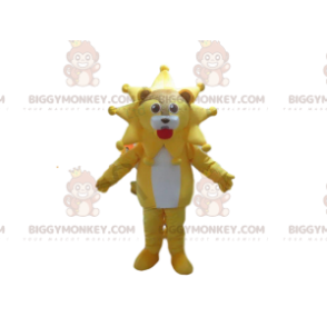 BIGGYMONKEY™ costume mascotte di leone con la criniera a forma