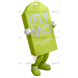 Neon Green Giant Tag BIGGYMONKEY™ Mascot Costume –