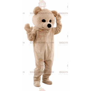 Traje de mascote de urso bronzeado BIGGYMONKEY™ –