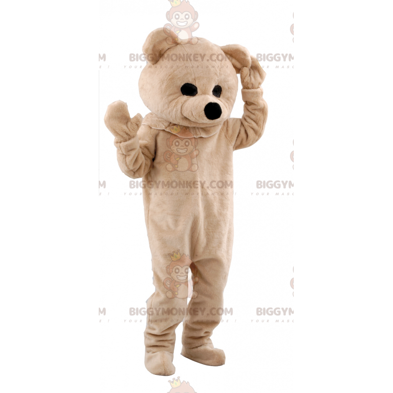 Costume de mascotte BIGGYMONKEY™ d'ours beige - Biggymonkey.com