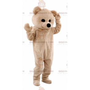 Costume de mascotte BIGGYMONKEY™ d'ours beige - Biggymonkey.com