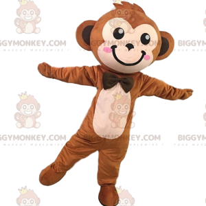 Bonito y elegante disfraz de mascota mono marrón BIGGYMONKEY™