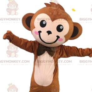 Bonito y elegante disfraz de mascota mono marrón BIGGYMONKEY™