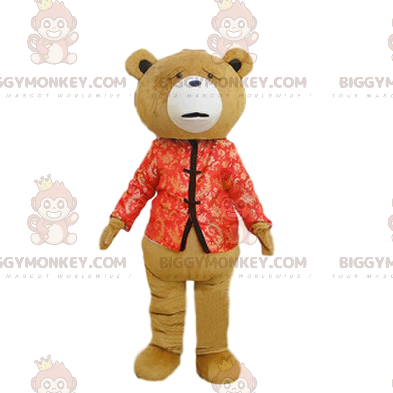 BIGGYMONKEY™ mascottekostuum van Ted beer uit de gelijknamige