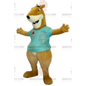 BIGGYMONKEY™ Disfraz de mascota de ardilla marmota marrón y