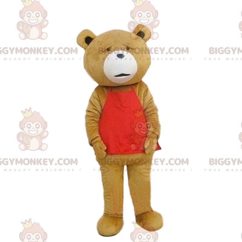 Costume de mascotte BIGGYMONKEY™ du ours Ted dans le film du