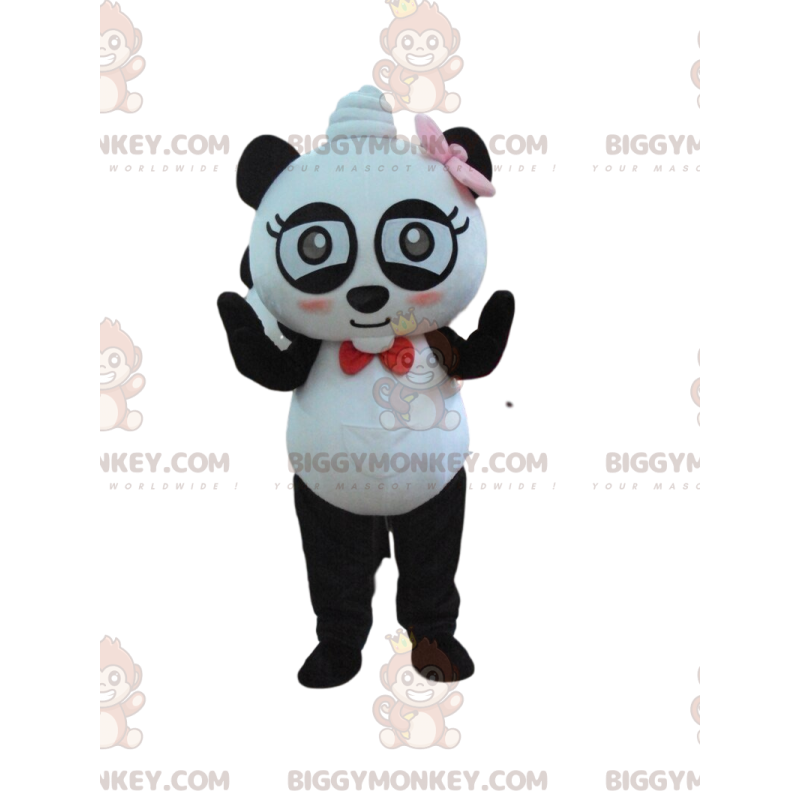 Costume de mascotte BIGGYMONKEY™ de panda très amusant avec des