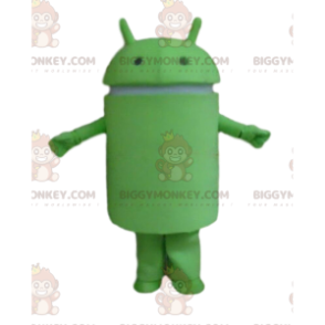 Traje de mascota Android BIGGYMONKEY™, traje de robot verde