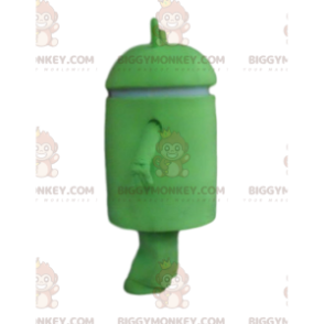 BIGGYMONKEY™ Android-mascottekostuum, groen robotkostuum