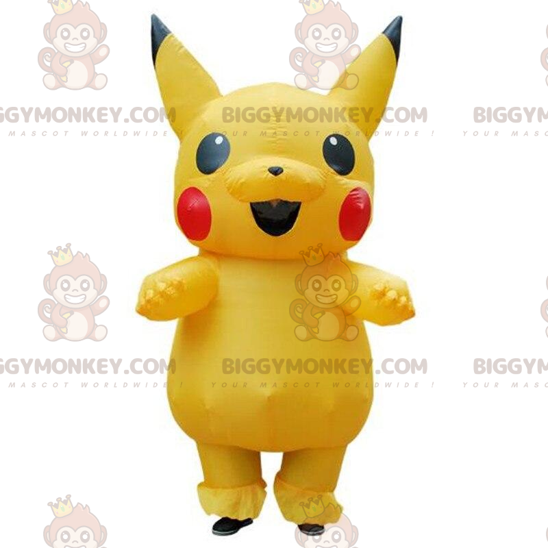 Costume de mascotte BIGGYMONKEY™ de Pikachu, le Pokemon jaune