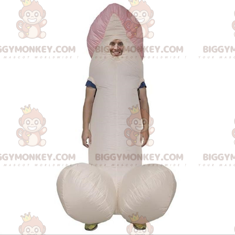 Traje de mascote Big Pink Penis BIGGYMONKEY™, traje de falo