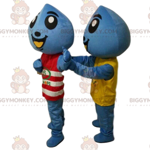 2 BIGGYMONKEY™s Blue Drops Mascot, Disfraces de Giant Drops -