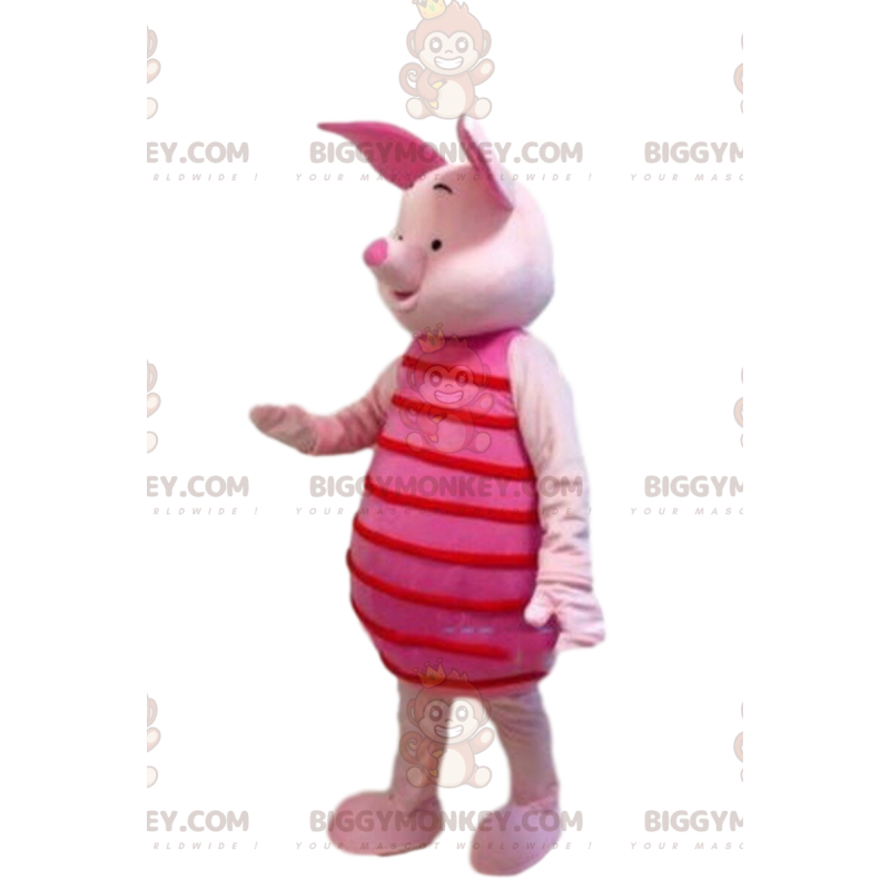 BIGGYMONKEY™ mascottekostuum van Knorretje, het beroemde roze