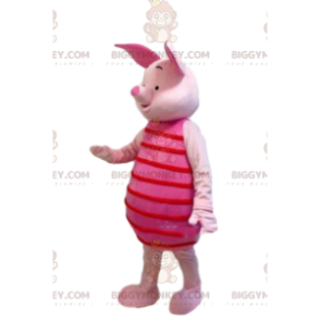 Traje de mascote BIGGYMONKEY™ de Piglet, o famoso porco rosa em